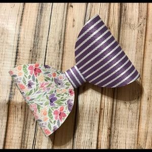 PICK ANY 4 two tone faux leather bows